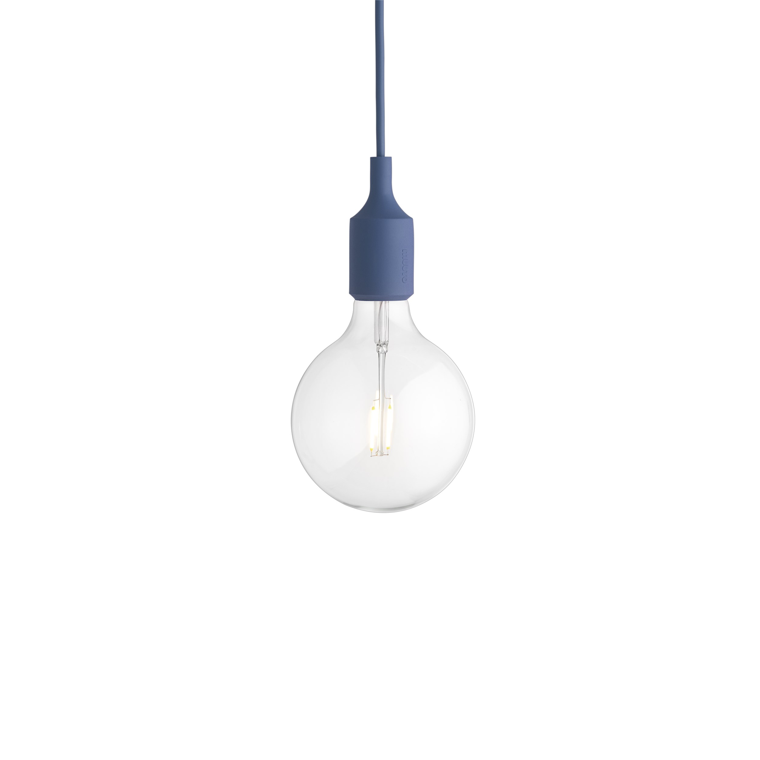 E27 pendant lamp pale blue