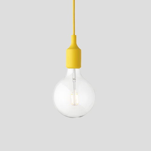 E27 pendant lamp yellow