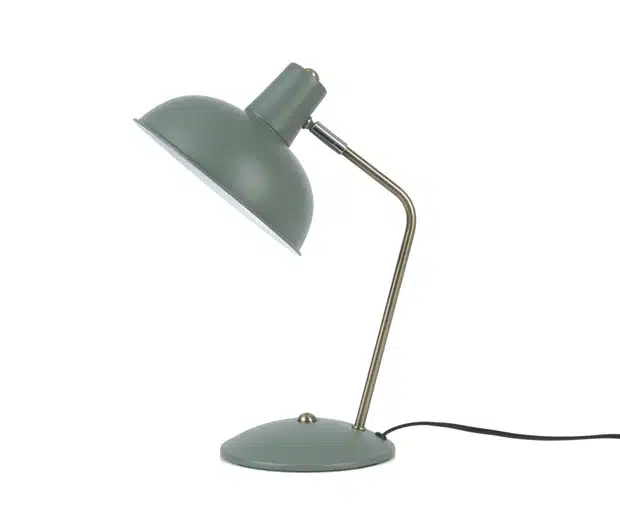 Table lamp hood metal matt jungle green