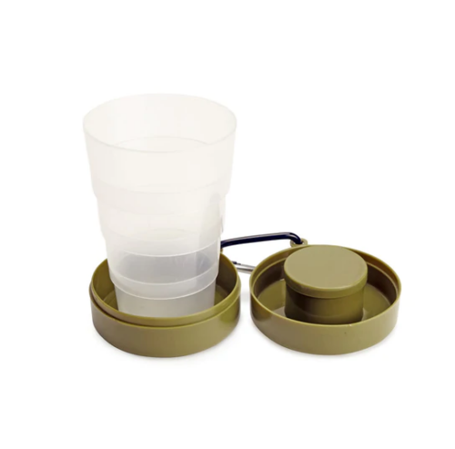 collapsible tumbler with pill compart