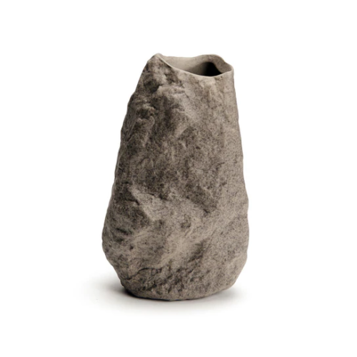 Tall rock vase