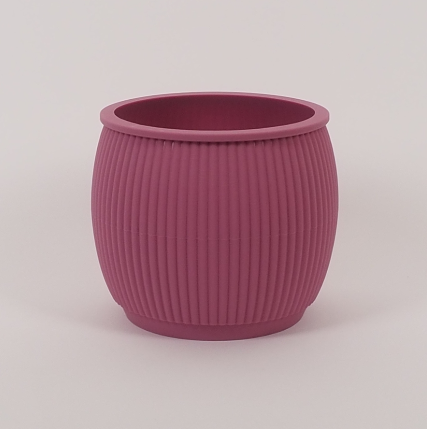 Chubby silicone flowerpot orchid pink