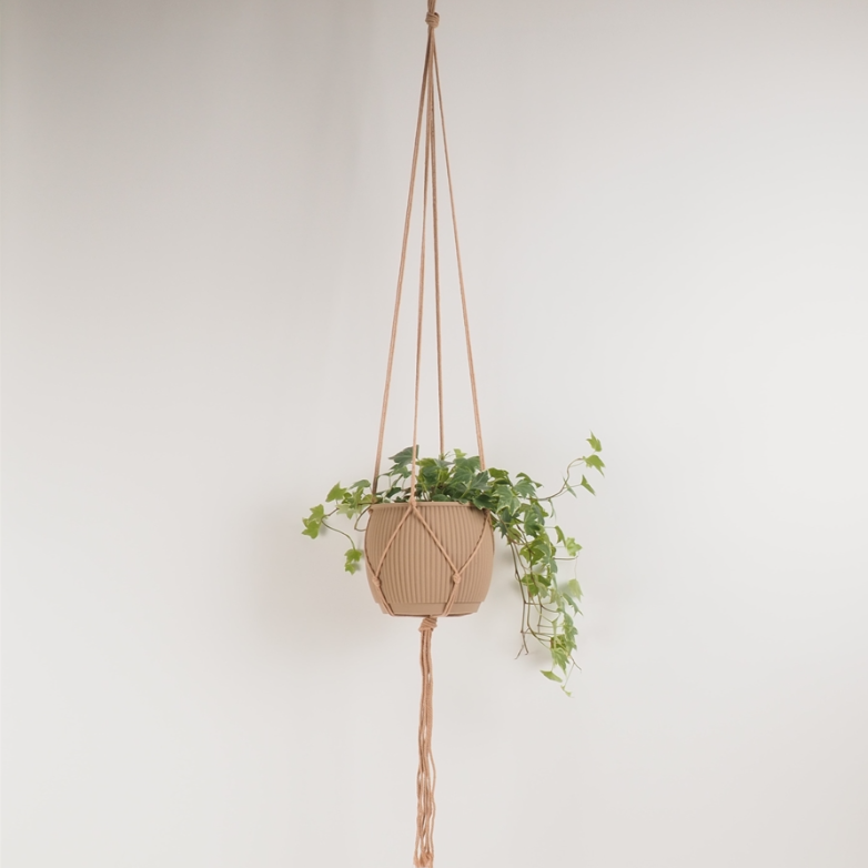 Plant hanger cotton 120cm nude