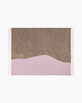 Gabriel nakki blanket 130x170cm pink/brown