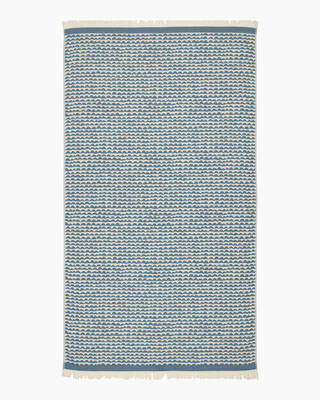 Papajo hamam 100x180cm off-white/turquoise