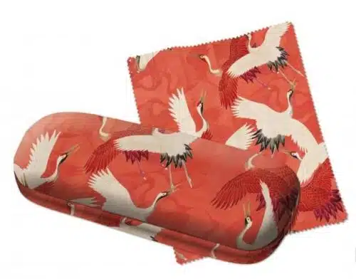 Brillenkoker red and white cranes