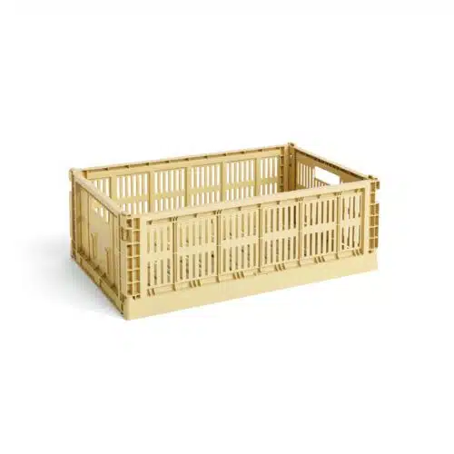 Colour Crate stapelkrat L goudgeel