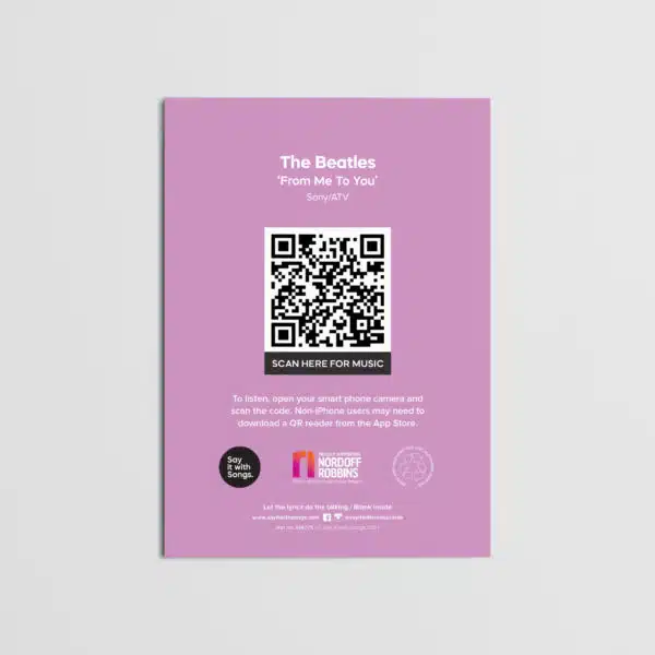 Say it with song From me to you