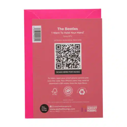 Say it with songs I want to hold your hand