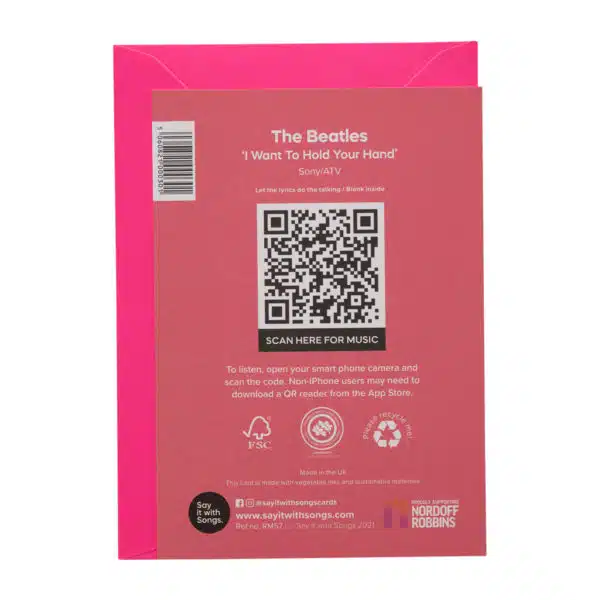 Say it with songs I want to hold your hand