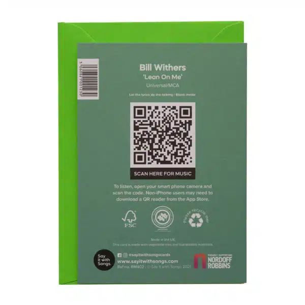 Say it with songs Lean on me