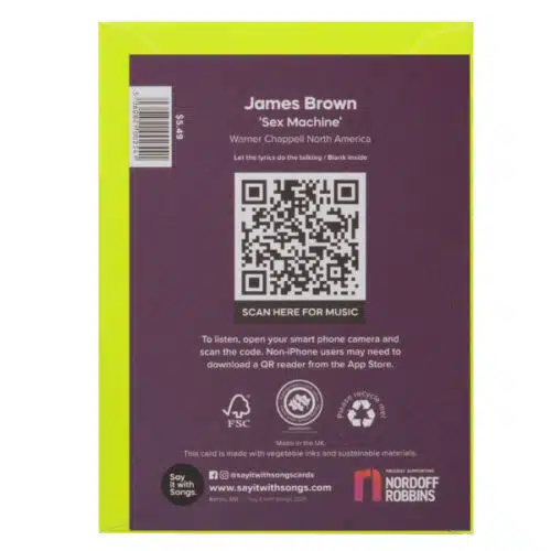 Say it with songs Sex Machine