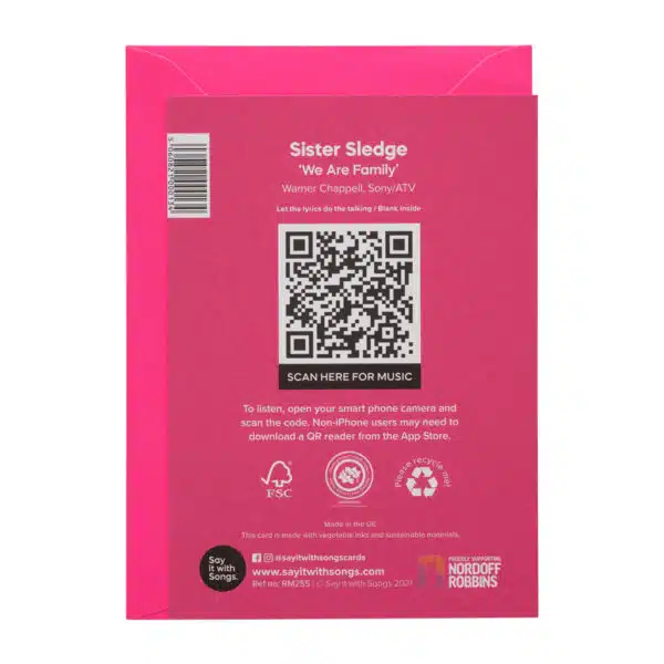 Say it with songs We are family