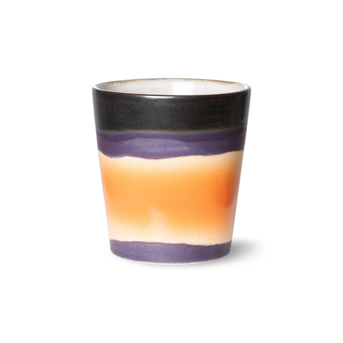 Ceramic 70's coffee mug lunar