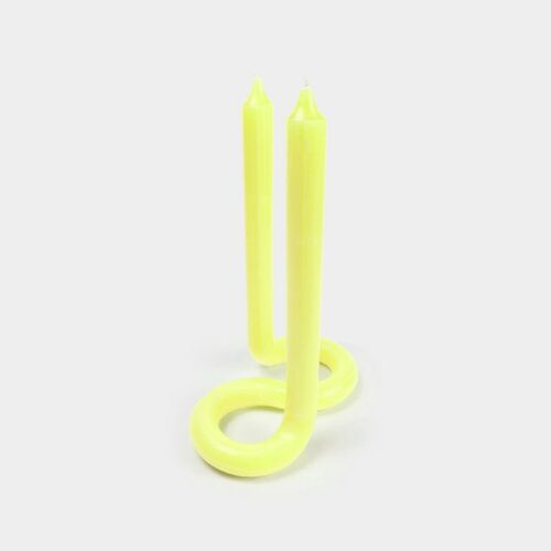 Lex Pott Twist Candle Yellow