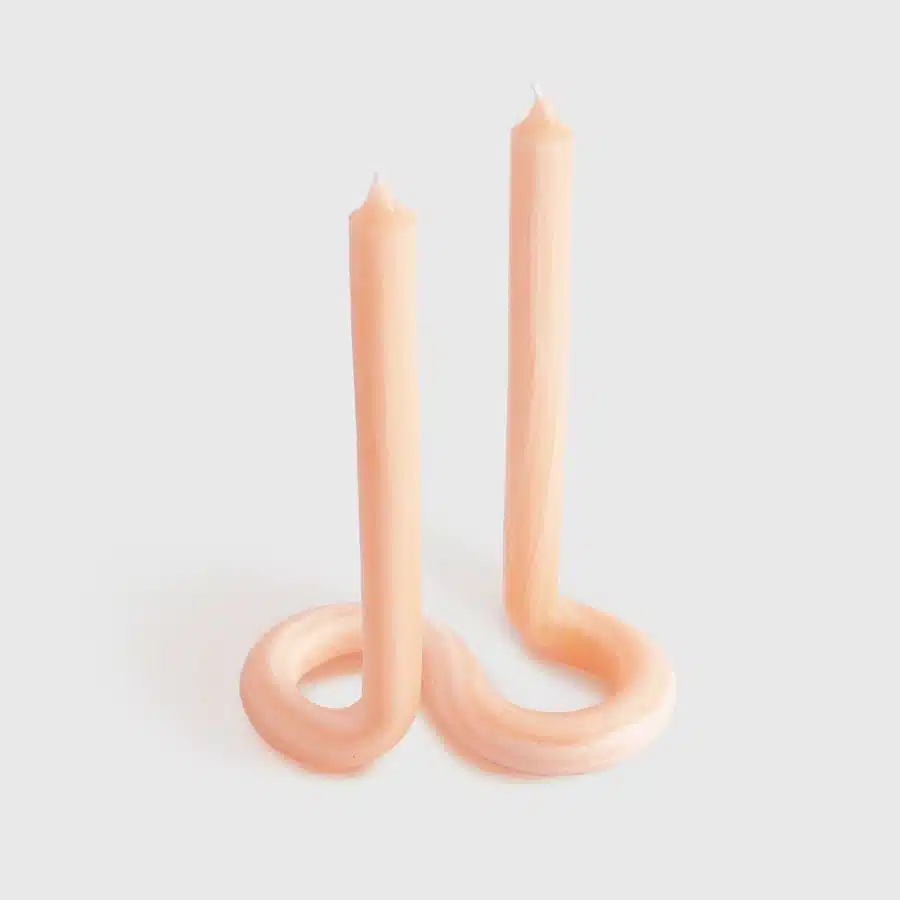 Lex Pott Twist Candle Orange