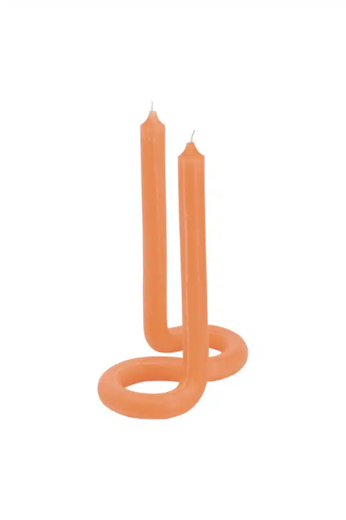 Lex Pott Twist Candle Orange