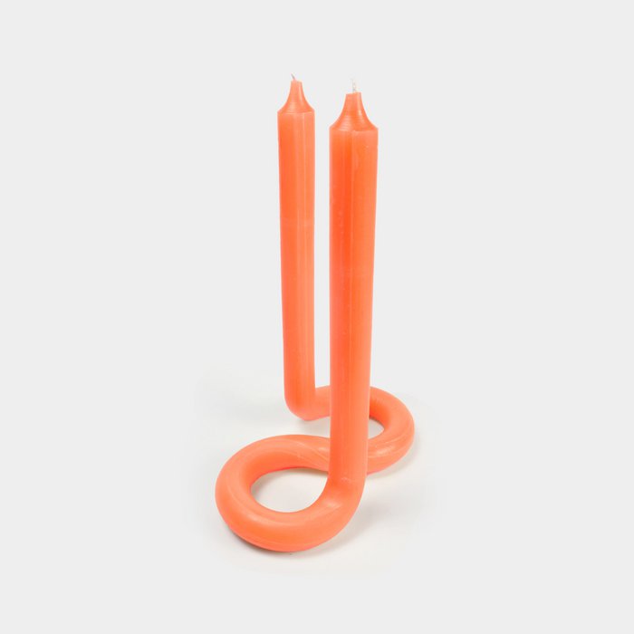 Lex Pott Twist Candle Orange