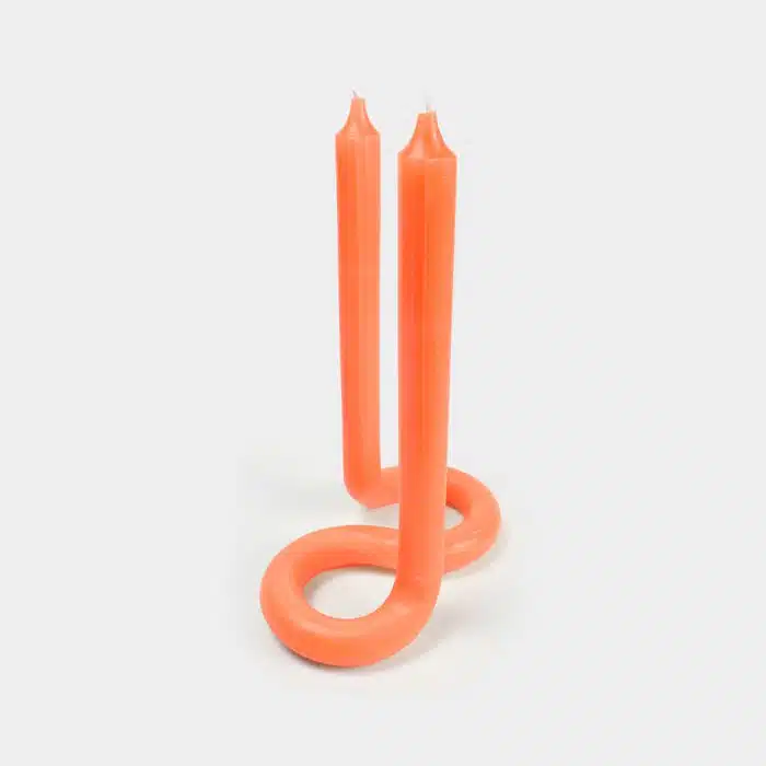 Lex Pott Twist Candle Orange