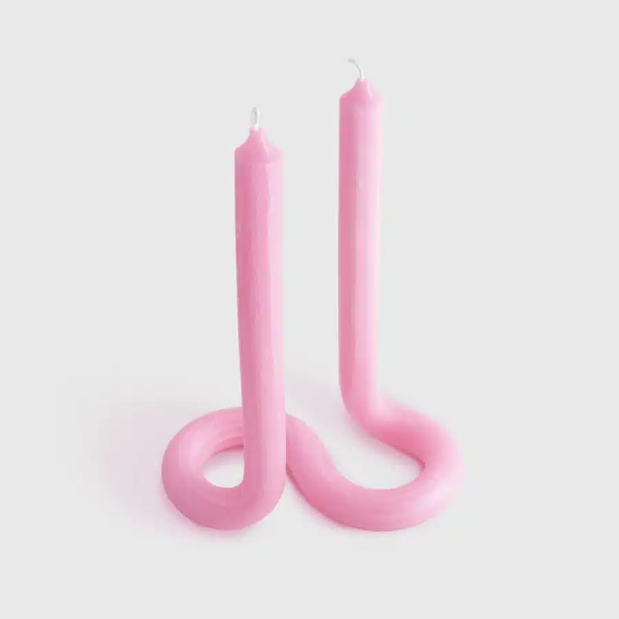 Lex Pott Twist candle pink