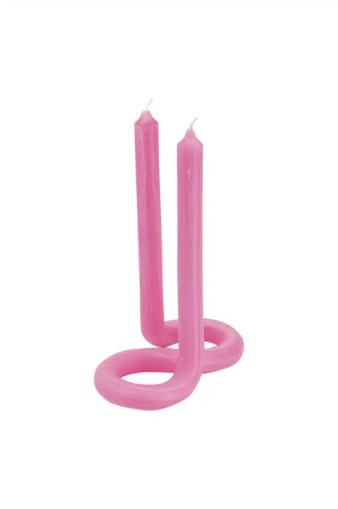 Lex Pott Twist candle pink