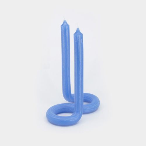 Lex Pott Twist Candle Light Blue