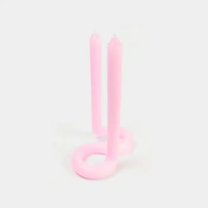 Lex Pott Twist kaars lichtroze