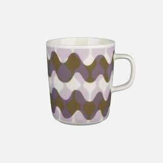 Lokki pergola mug 2,5dl white/pale pink/brown mix pattern