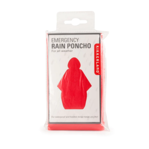 Emergency Rain Poncho Rood