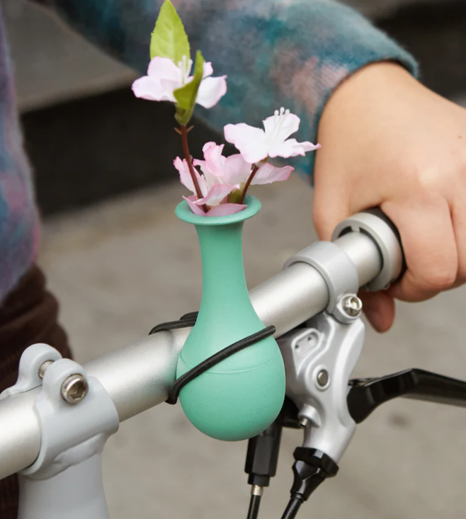 Kikkerland Bike Vase Teal