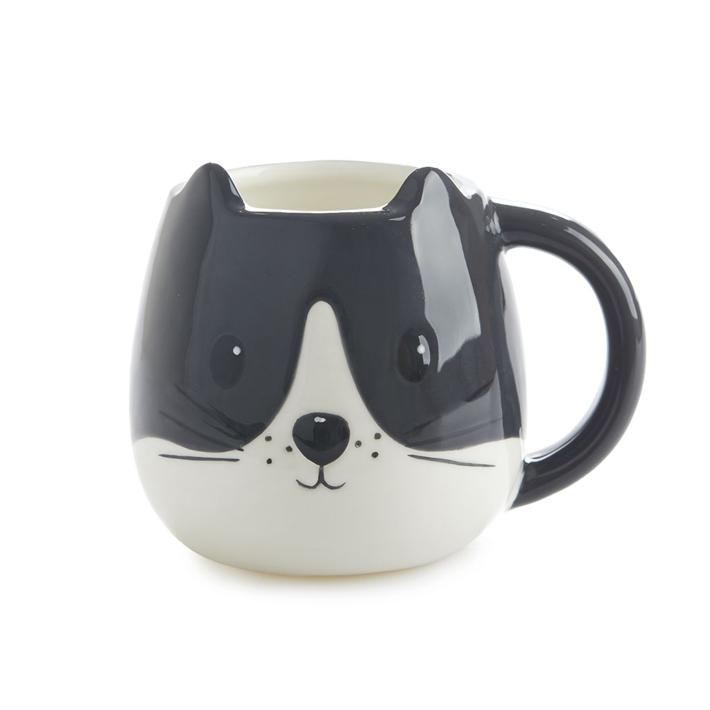 Mug kitty white/black