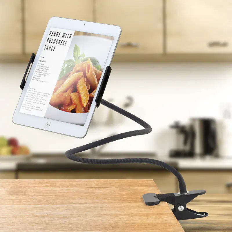 Gooseneck tablet holder