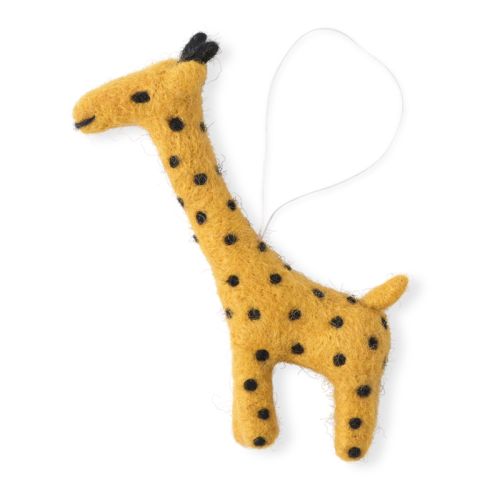 Little hangings giraffe mustard