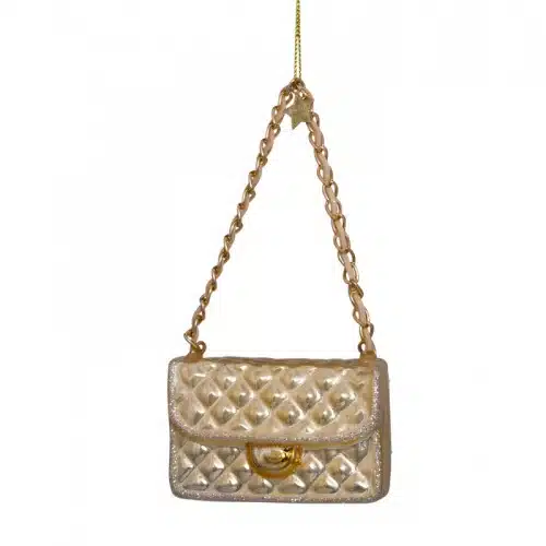 Kerstbal fashion bag champagne