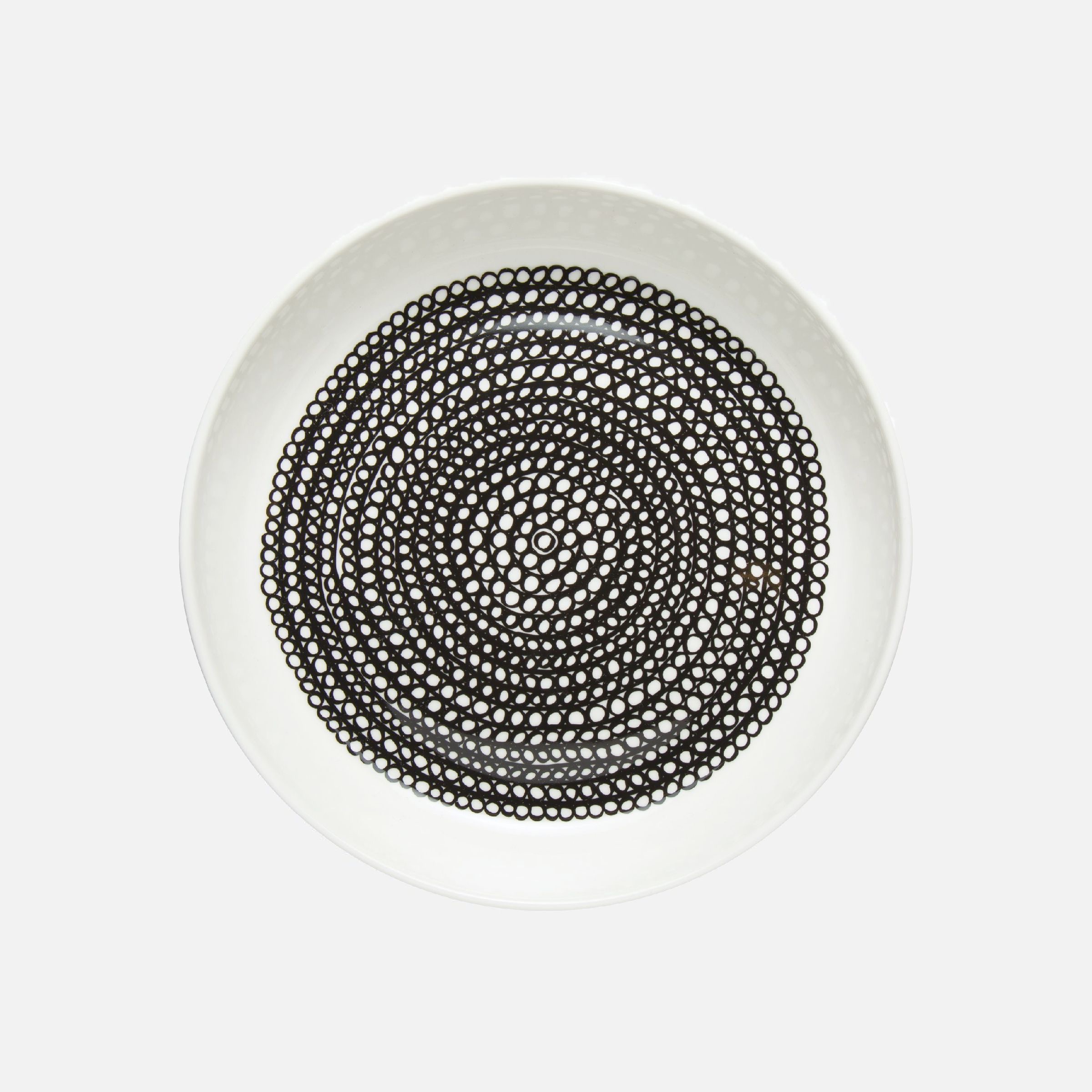 Räsymatto plate 20,5cm white/black