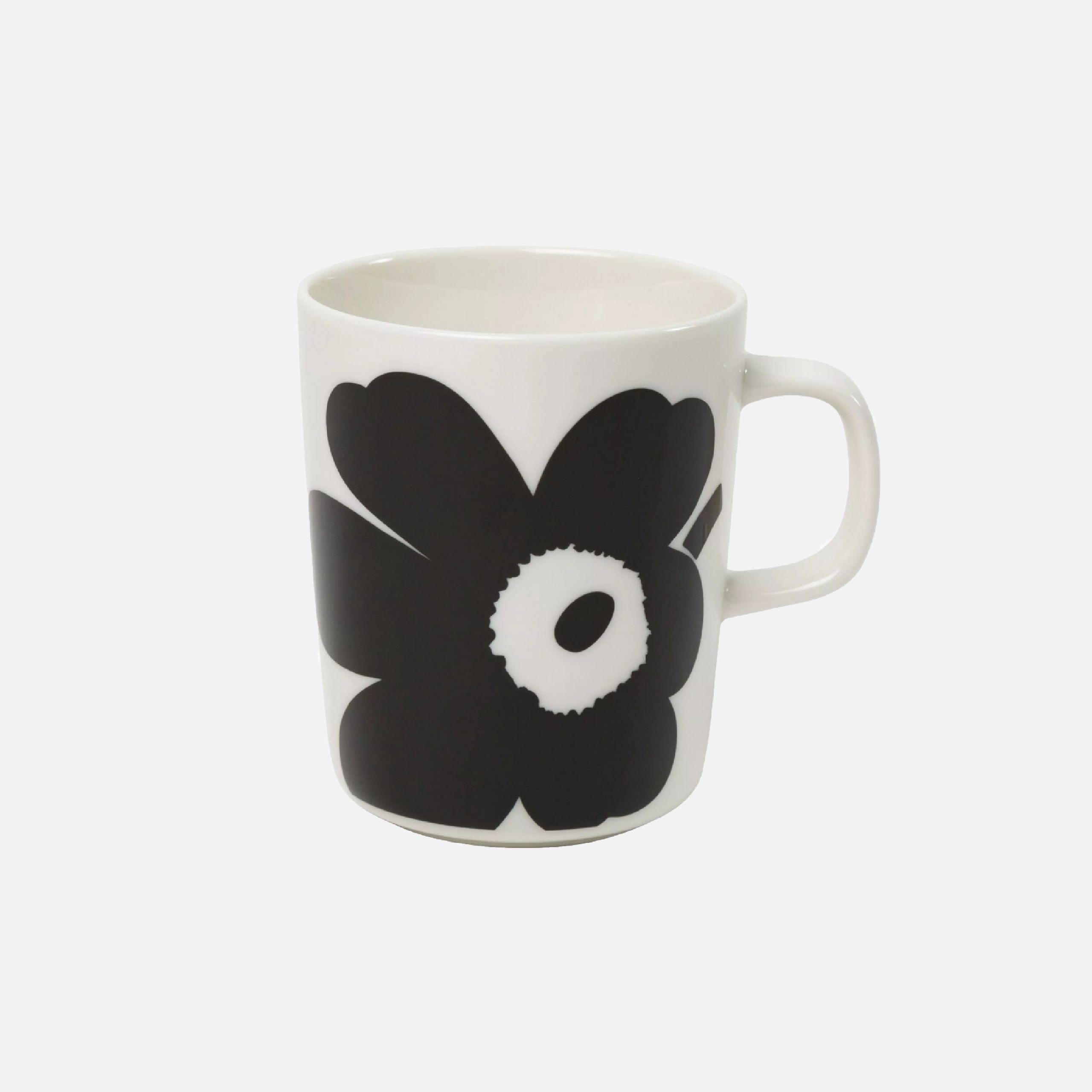 Unikko Mug Juhla 2,5dl black flower
