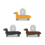 Dog bag clips set of 3