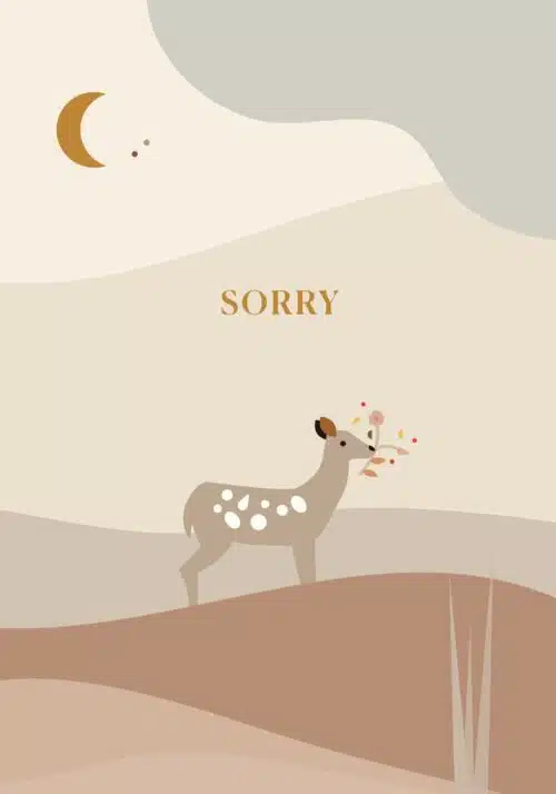 Saskia rasink kaart Sorry