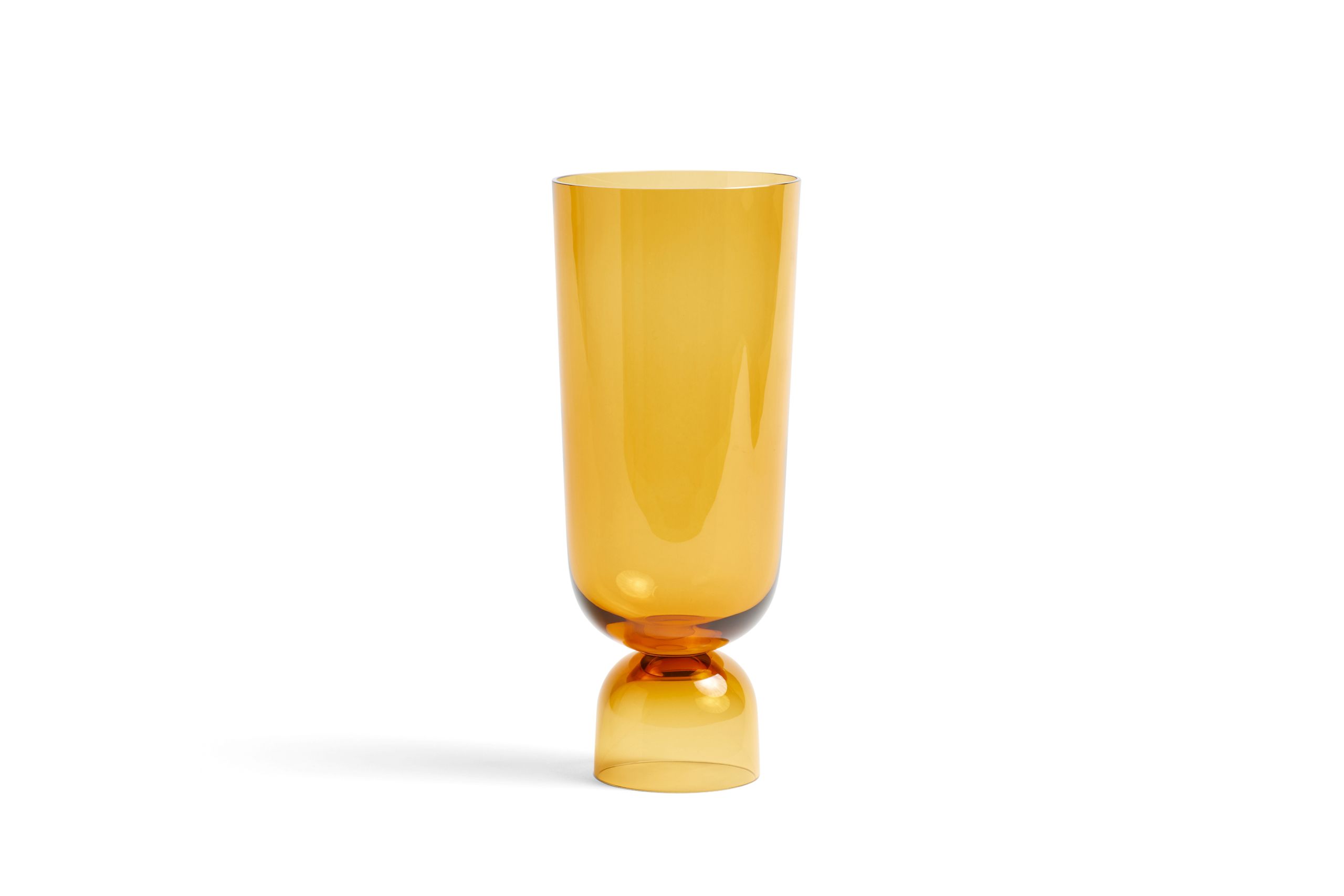 Bottoms Up Vase L Amber