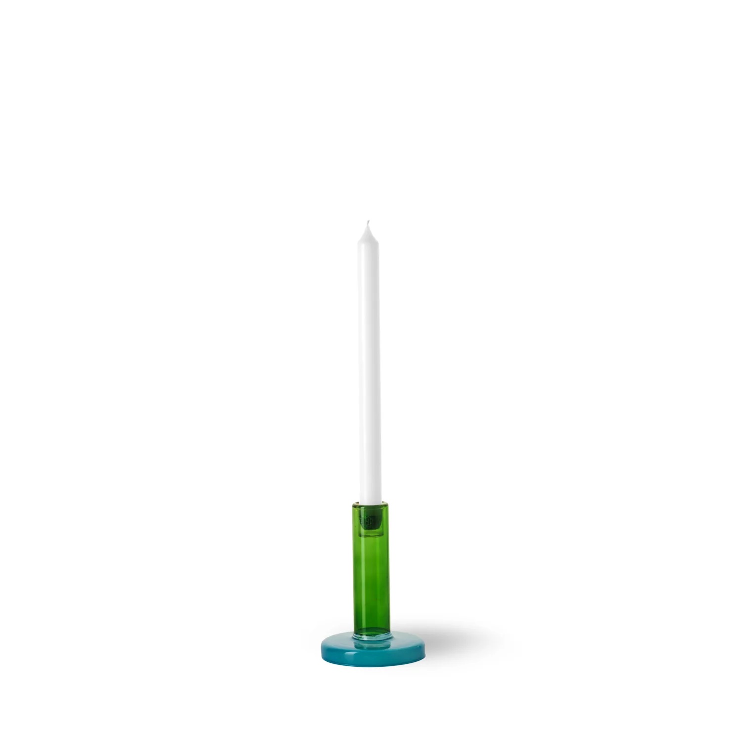 Bole candle holder green/blue S