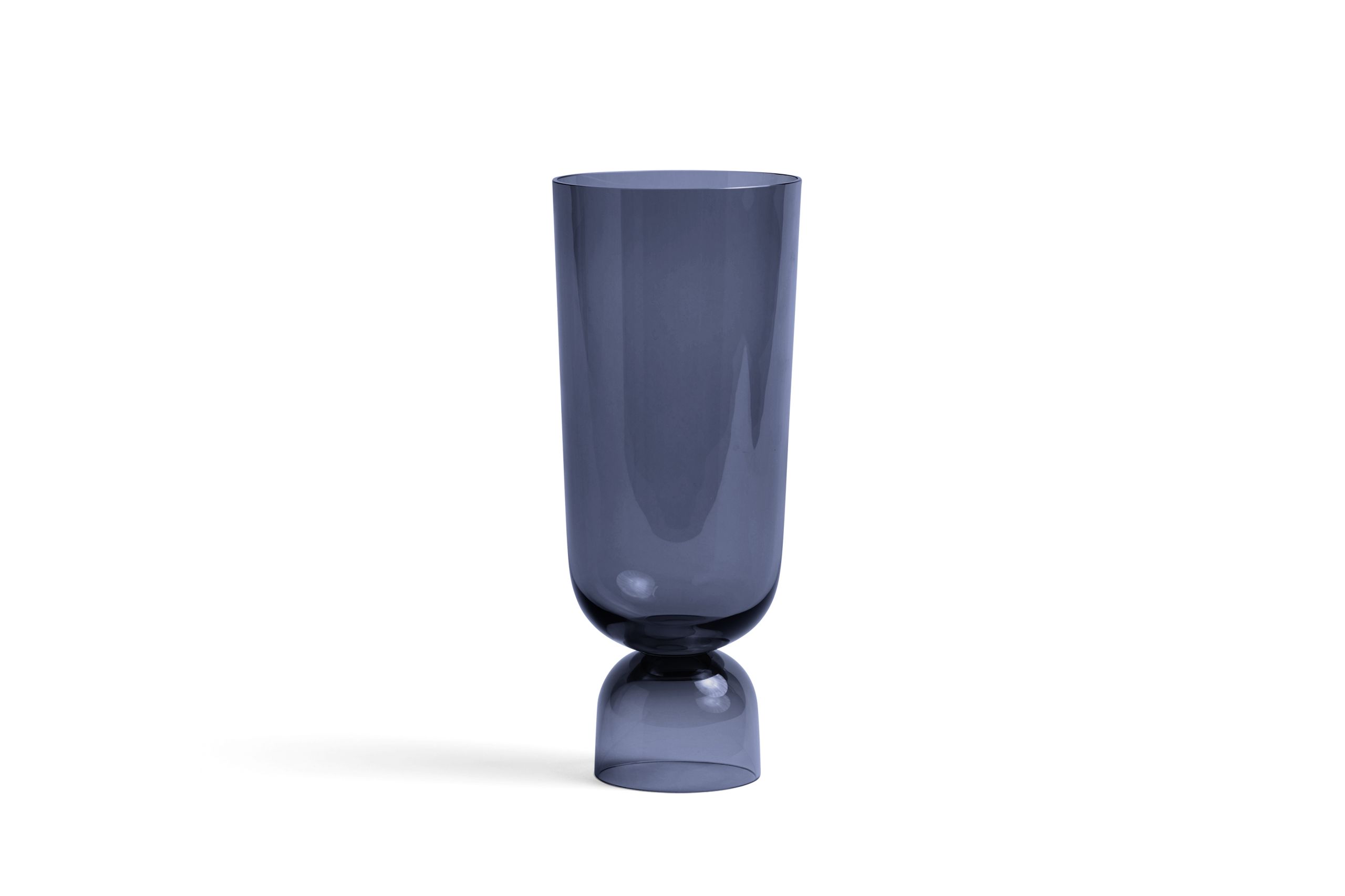 Bottoms up vase L navy blue