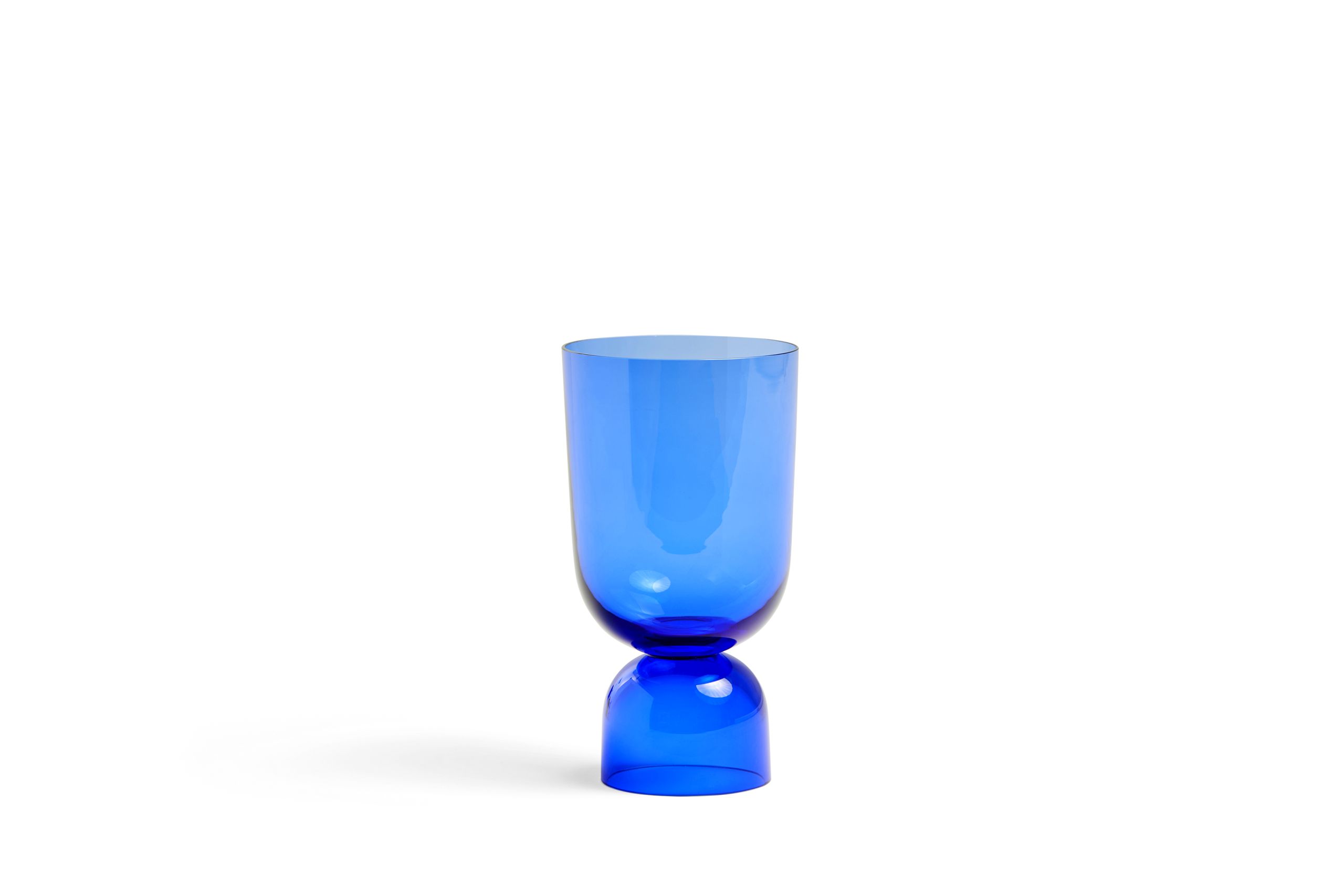Bottoms up vase S electric blue