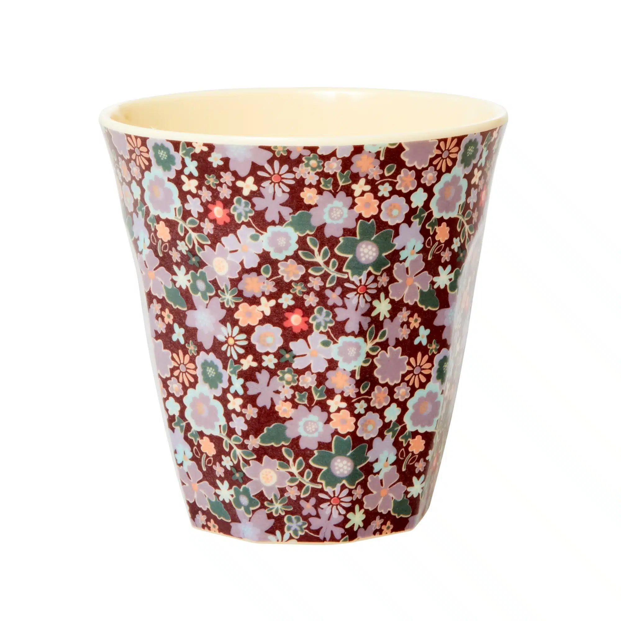 Melamine cup medium multi fall flowers