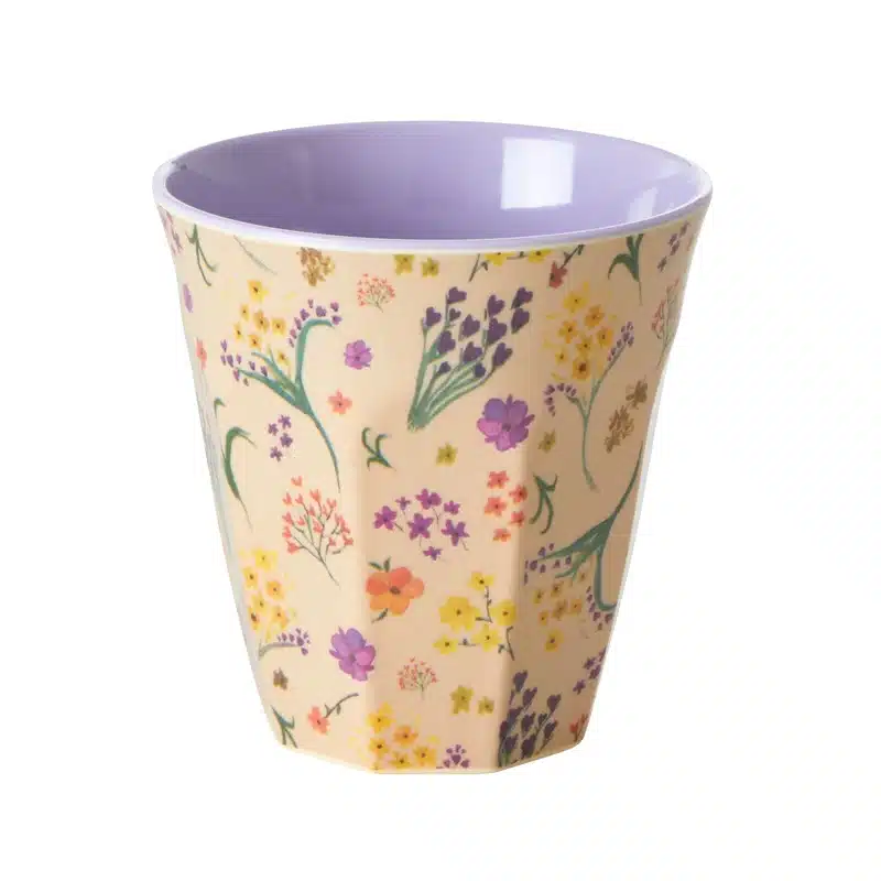 Melamine cup medium multi wild flower