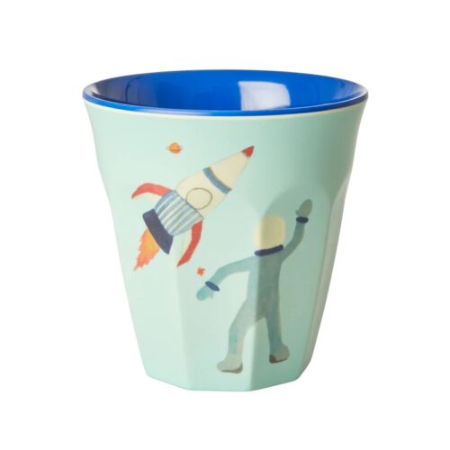 Melamine cup medium blue space