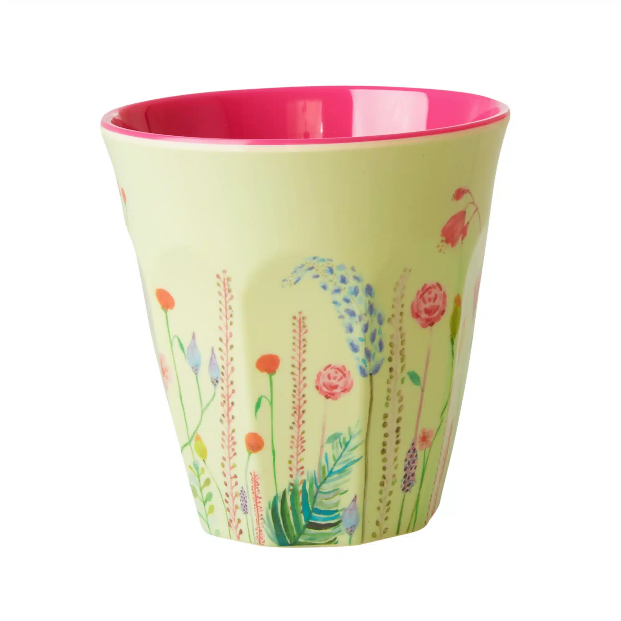 Melamine cup medium summer flowers