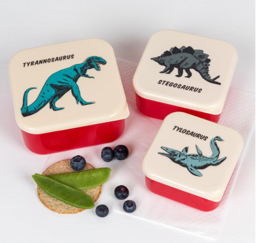 Snack Boxes Set van 3 Dinosauriers