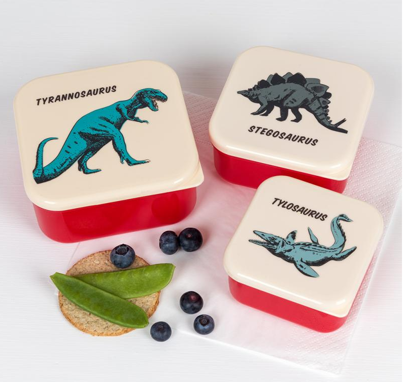 Snack Boxes Set van 3 Dinosauriers