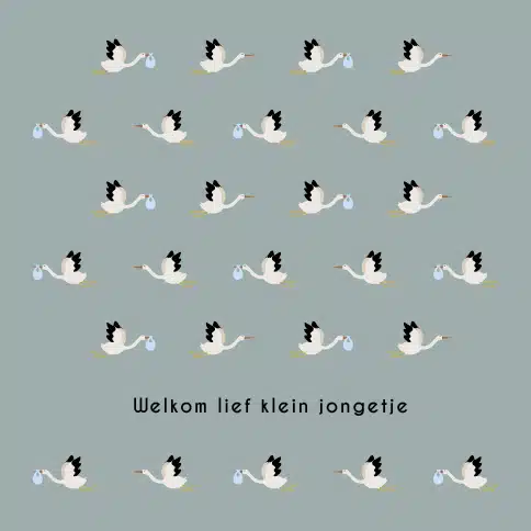 kaart Leukigheidjes Klein Jongetje