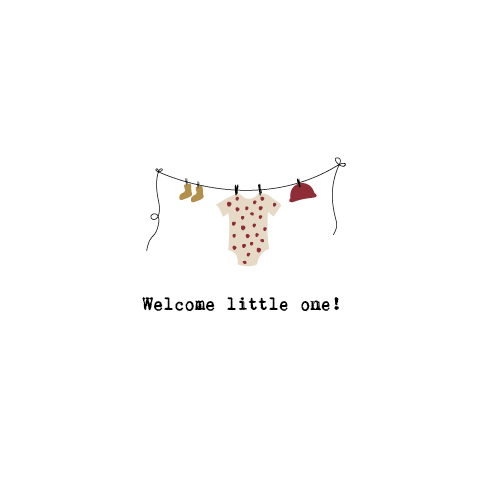 kaart Leukigheidjes Welcome little one
